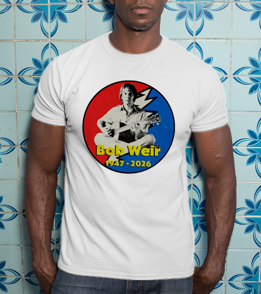 Bob Weir 1947 2026 Grateful Dead Lightning Bolt T-Shirt