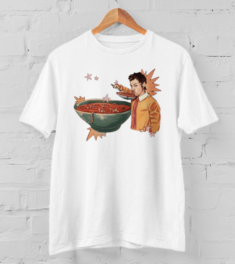 Kiss All The Time Soup Occasionally Stars T-Shirt