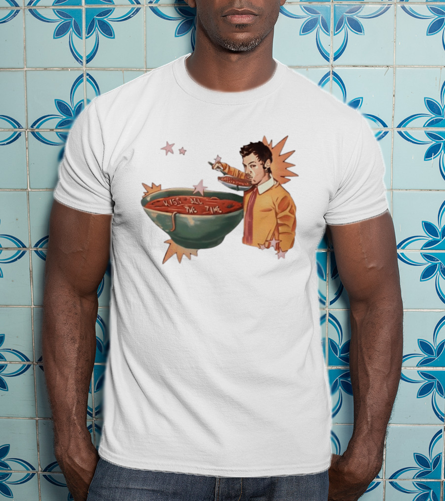 Kiss All The Time Soup Occasionally Stars T-Shirt