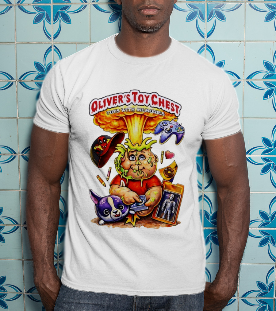 Oliver's Toy Chest Toys With Memories Cartoon Explosion Character Nostalgia T-Shirt