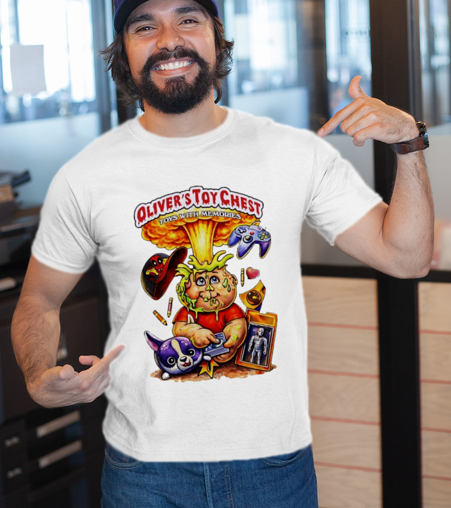 Oliver's Toy Chest Toys With Memories Cartoon Explosion Character Nostalgia T-Shirt