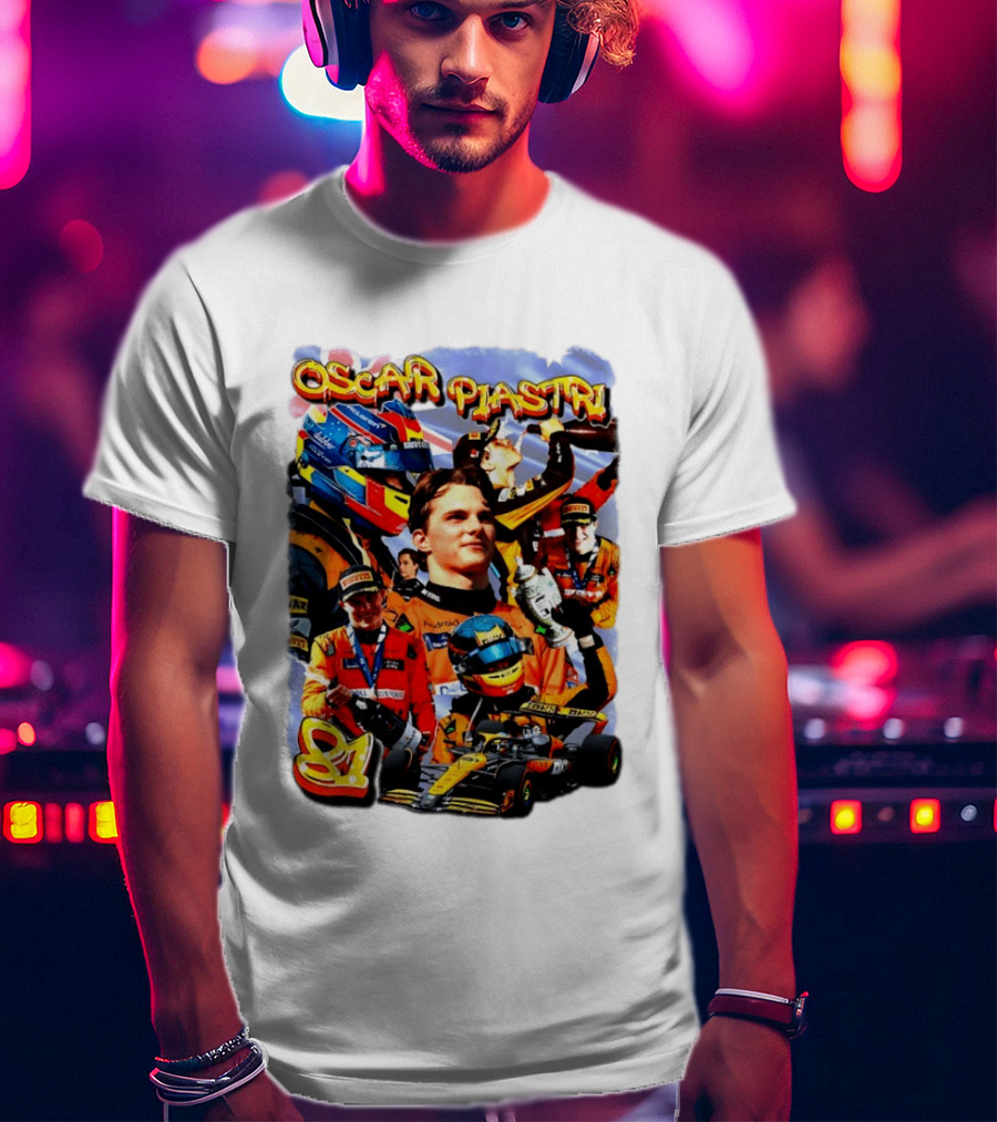 Oscar Piastri Racing Suit Victory Celebration Fan Merchandise T-Shirt