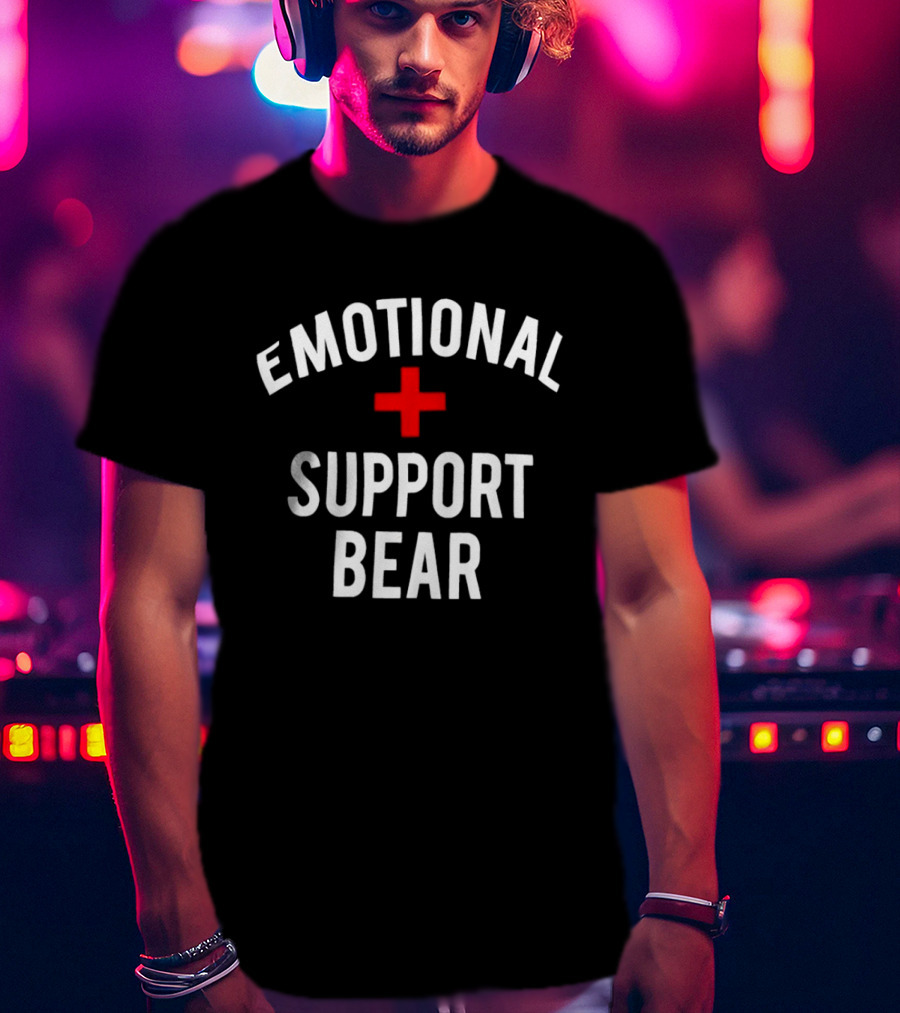 Emotional Support Bear Red Cross T-Shirt