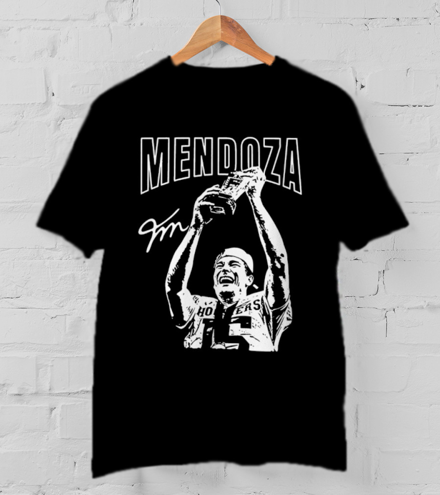 Mendoza Hoosiers Football Trophy Celebration T-Shirt