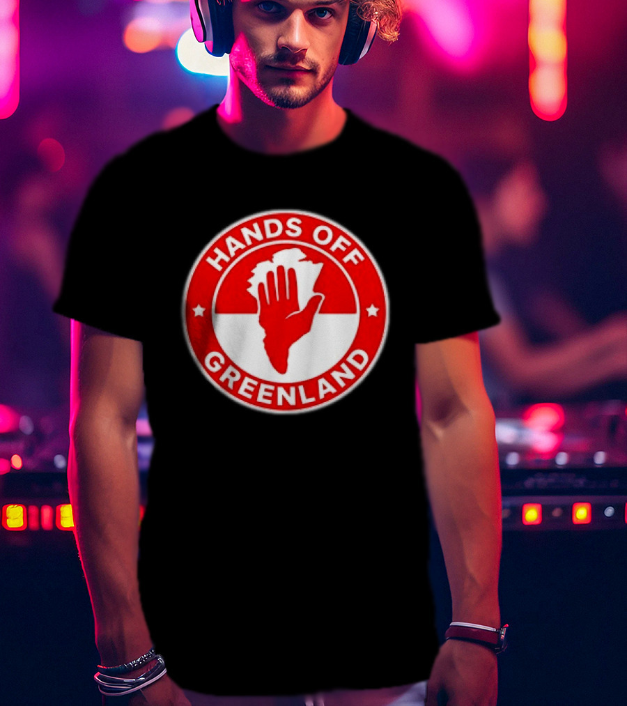 Hands Off Greenland Red Circle T-Shirt