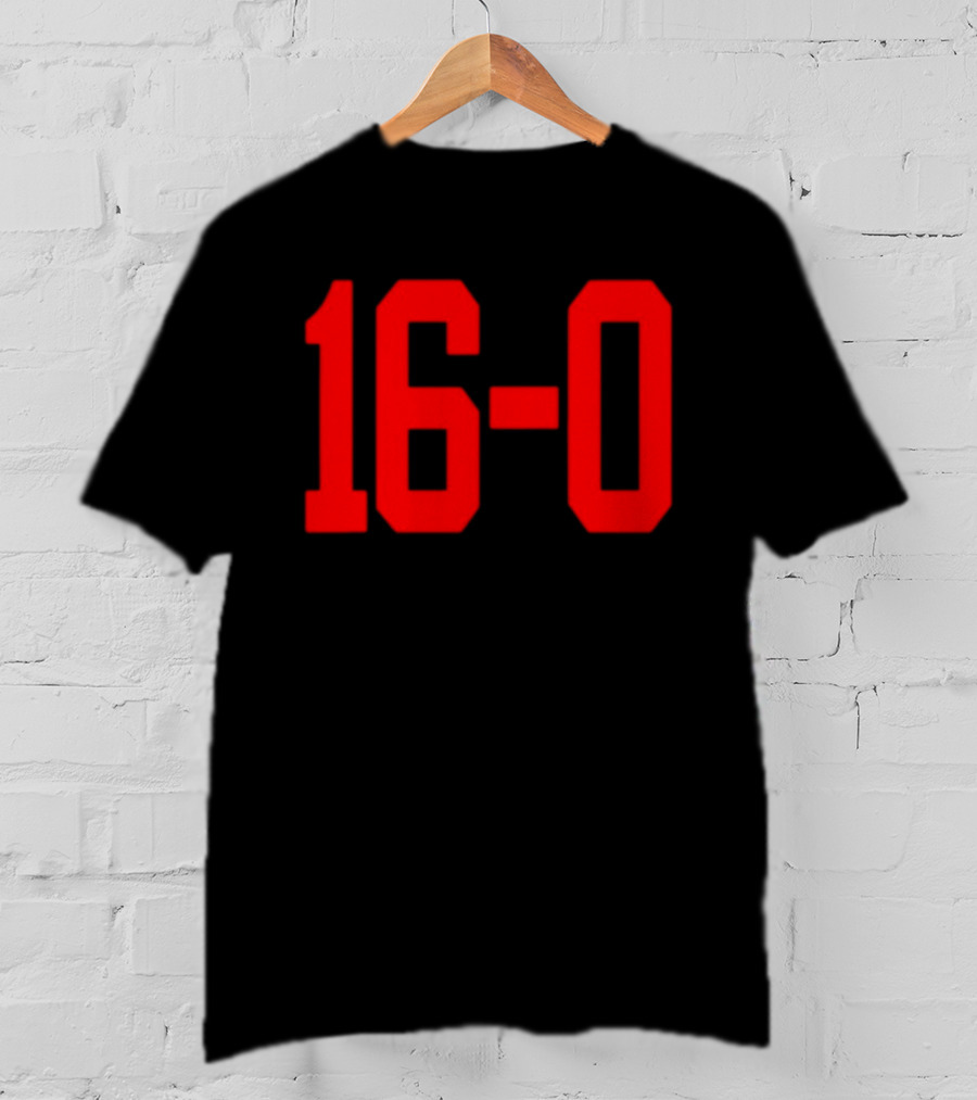 Indiana Hoosiers Undefeated 16 0 Victory Celebration T-Shirt