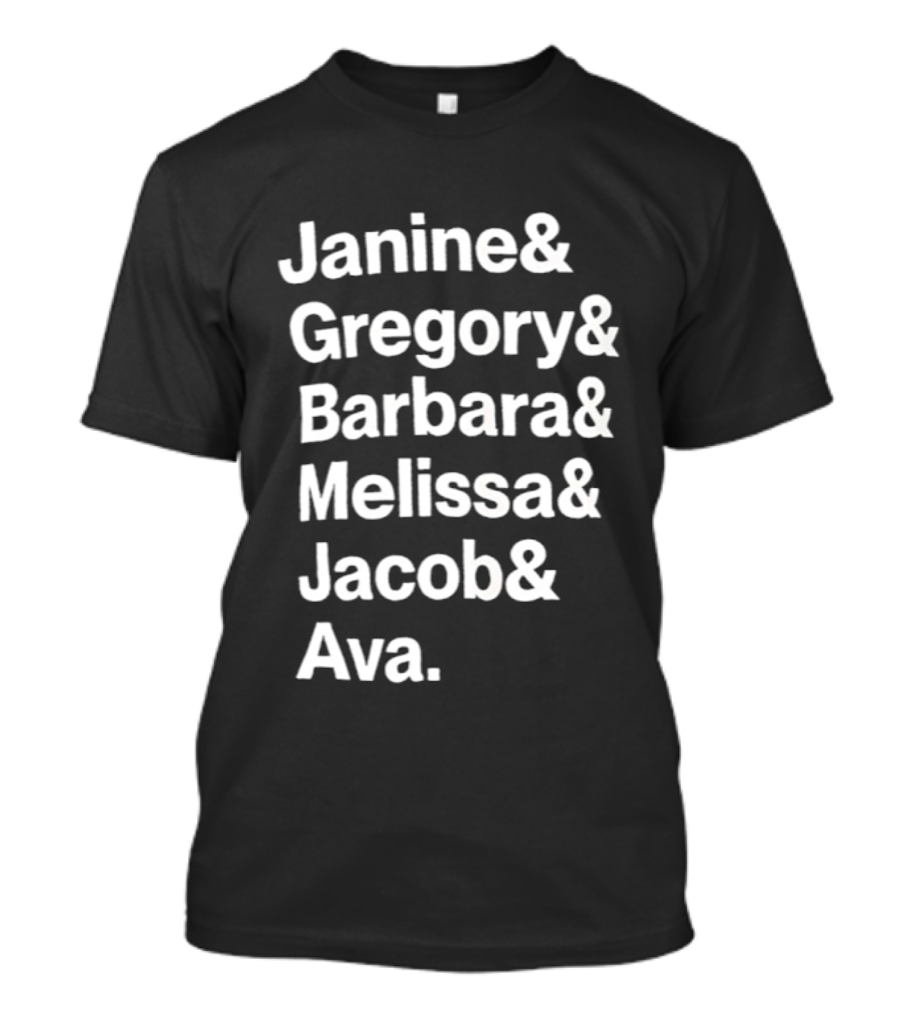 Janine Gregory Barbara Melissa Jacob Ava Abbott Elementary Characters List T-Shirt