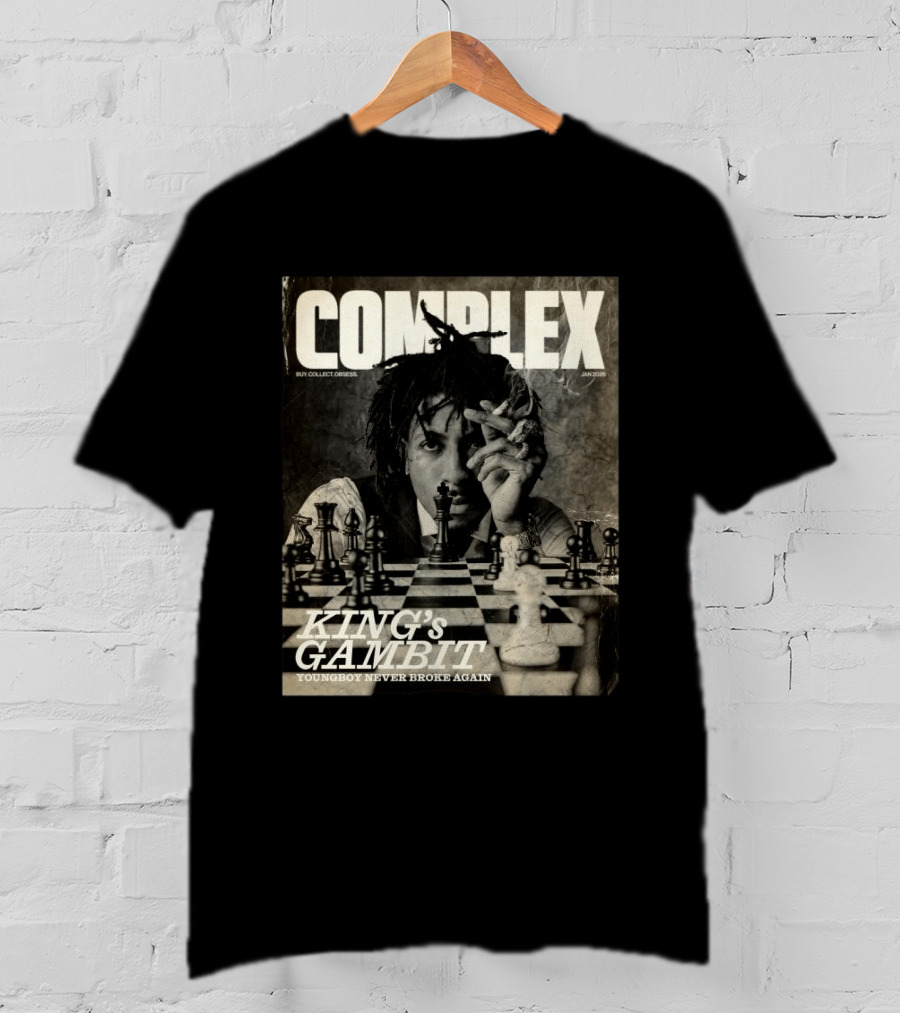 COMPLEX Magazine King's Gambit YoungBoy Never Broke Again January 2026 T-Shirt