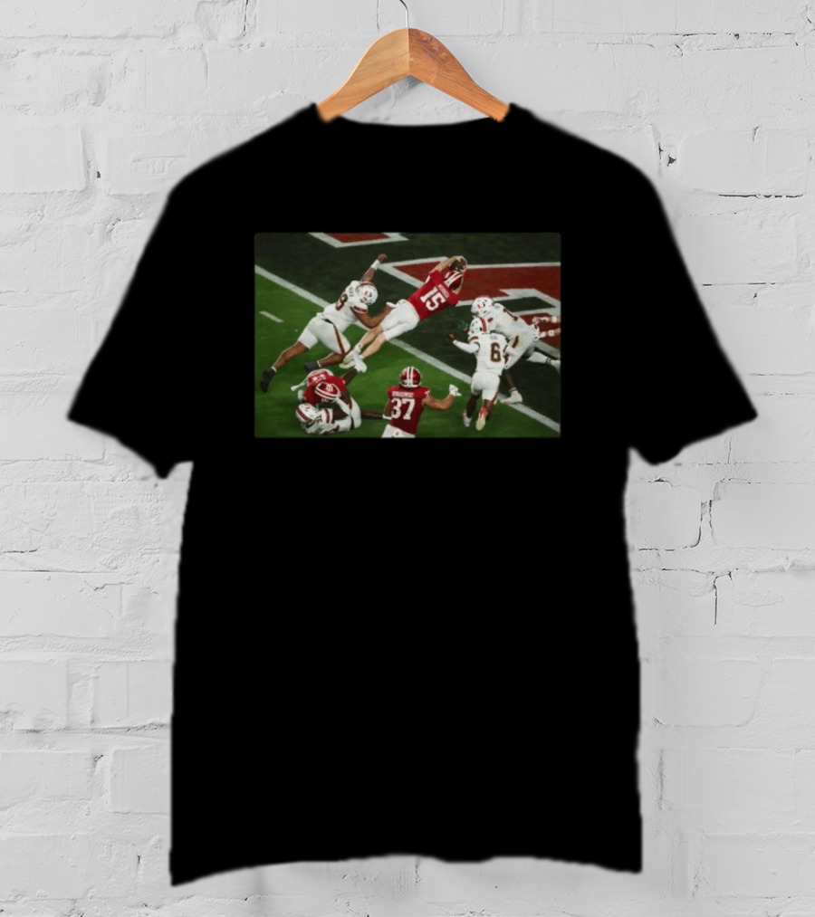 Indiana Hoosiers Football Fourth Down Touchdown Dive T-Shirt