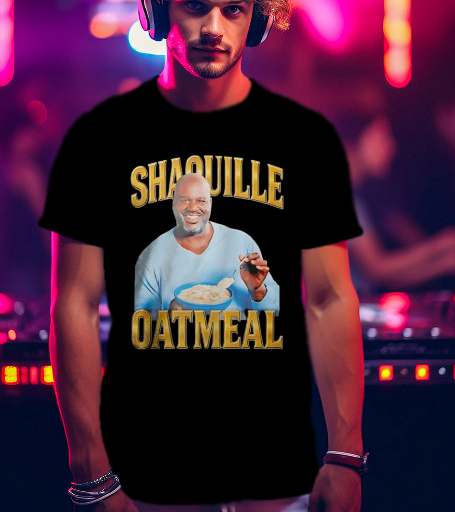 SHAQUILLE OATMEAL Shaq O'Neal Breakfast Cereal Humor T-Shirt