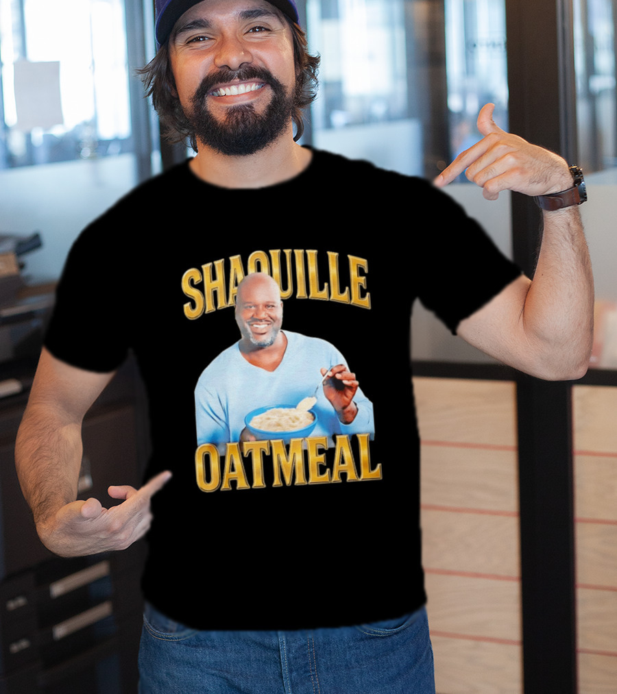 SHAQUILLE OATMEAL Shaq O'Neal Breakfast Cereal Humor T-Shirt