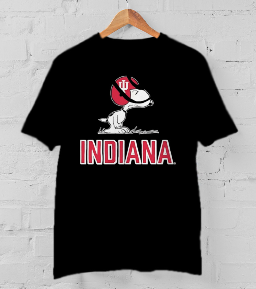 Snoopy Indiana Hoosiers Football Peanuts IU T-Shirt
