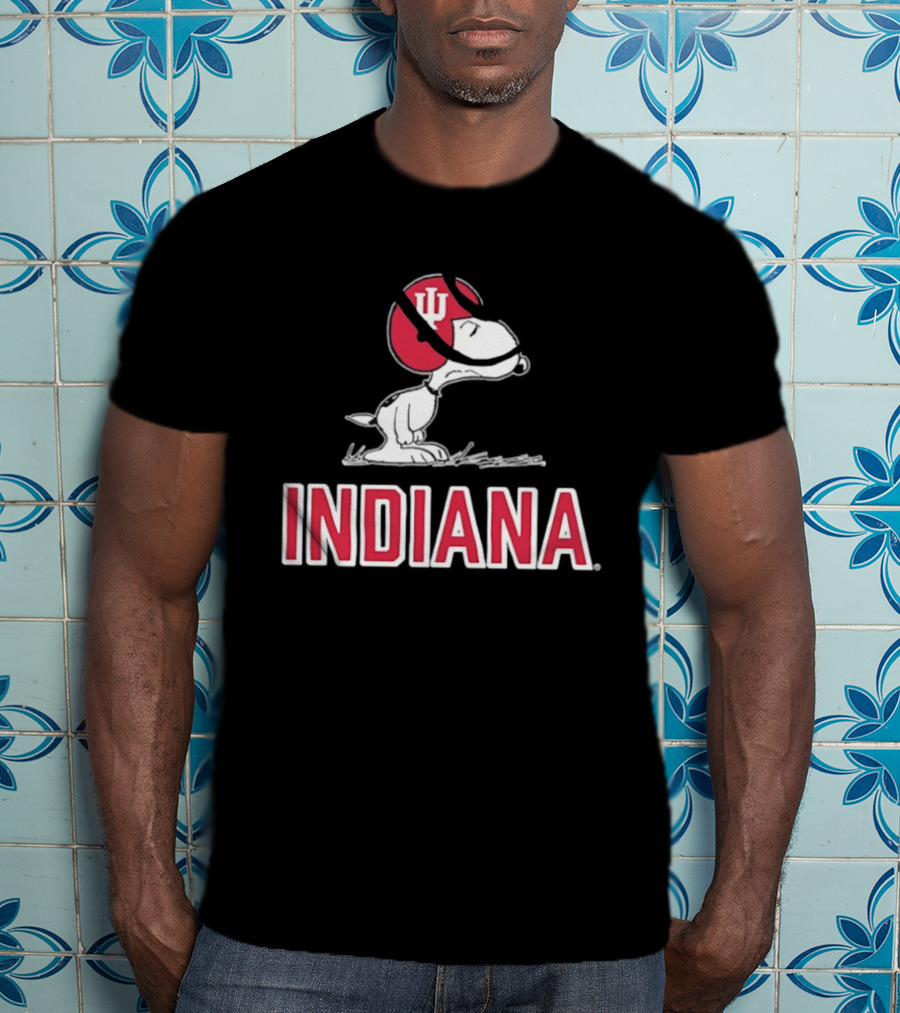 Snoopy Indiana Hoosiers Football Peanuts IU T-Shirt