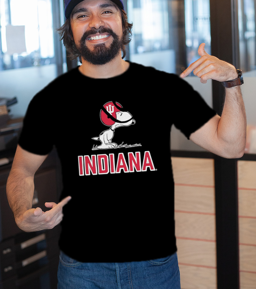 Snoopy Indiana Hoosiers Football Peanuts IU T-Shirt