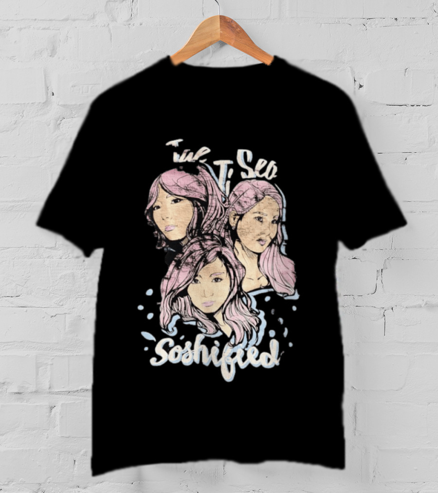 Tae Ji Seo Soshified Pastel Portrait Trio T-Shirt