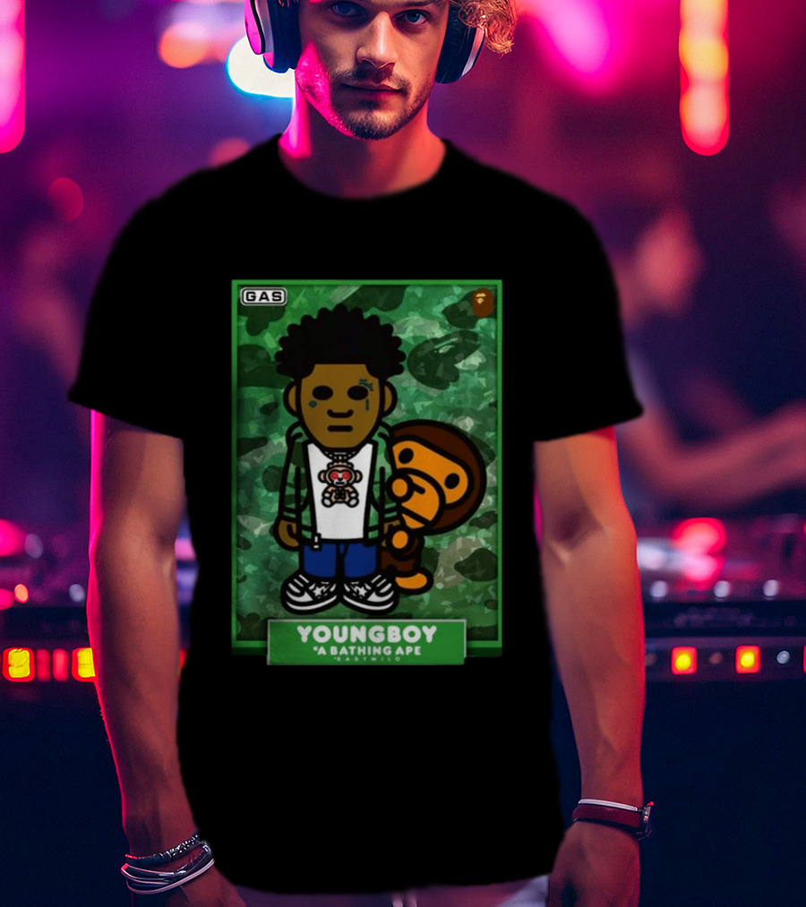 YOUNGBOY A Bathing Ape BAPE Milo Collaboration T-Shirt