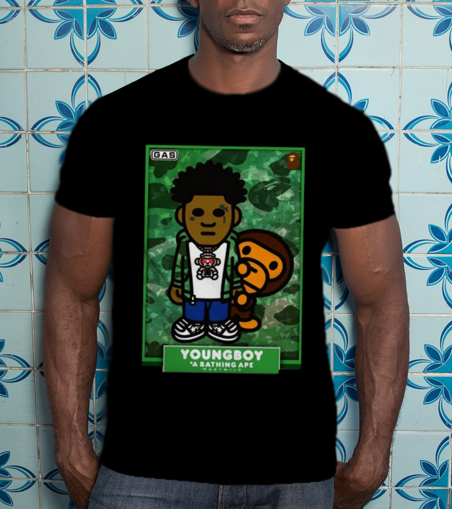 YOUNGBOY A Bathing Ape BAPE Milo Collaboration T-Shirt