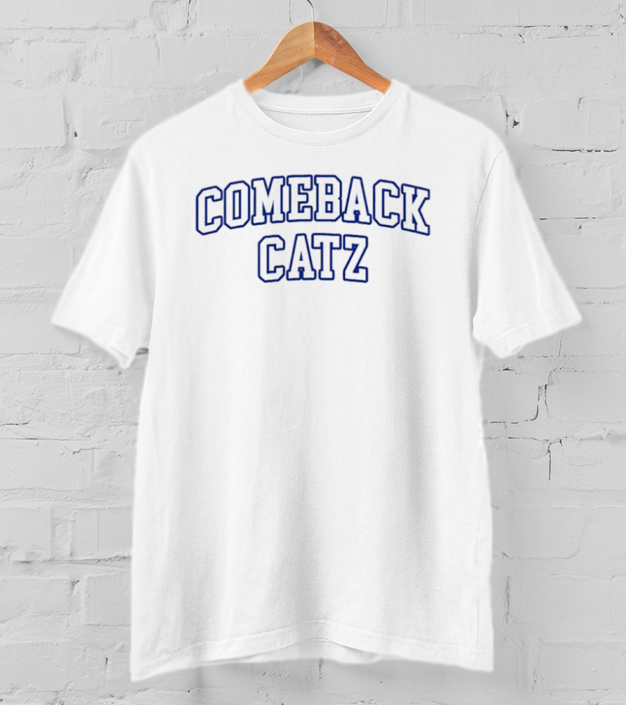 Comeback Catz Vintage Sports Style Blue T-Shirt