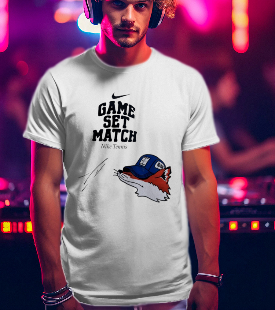 Nike Tennis Game Set Match Fox T-Shirt