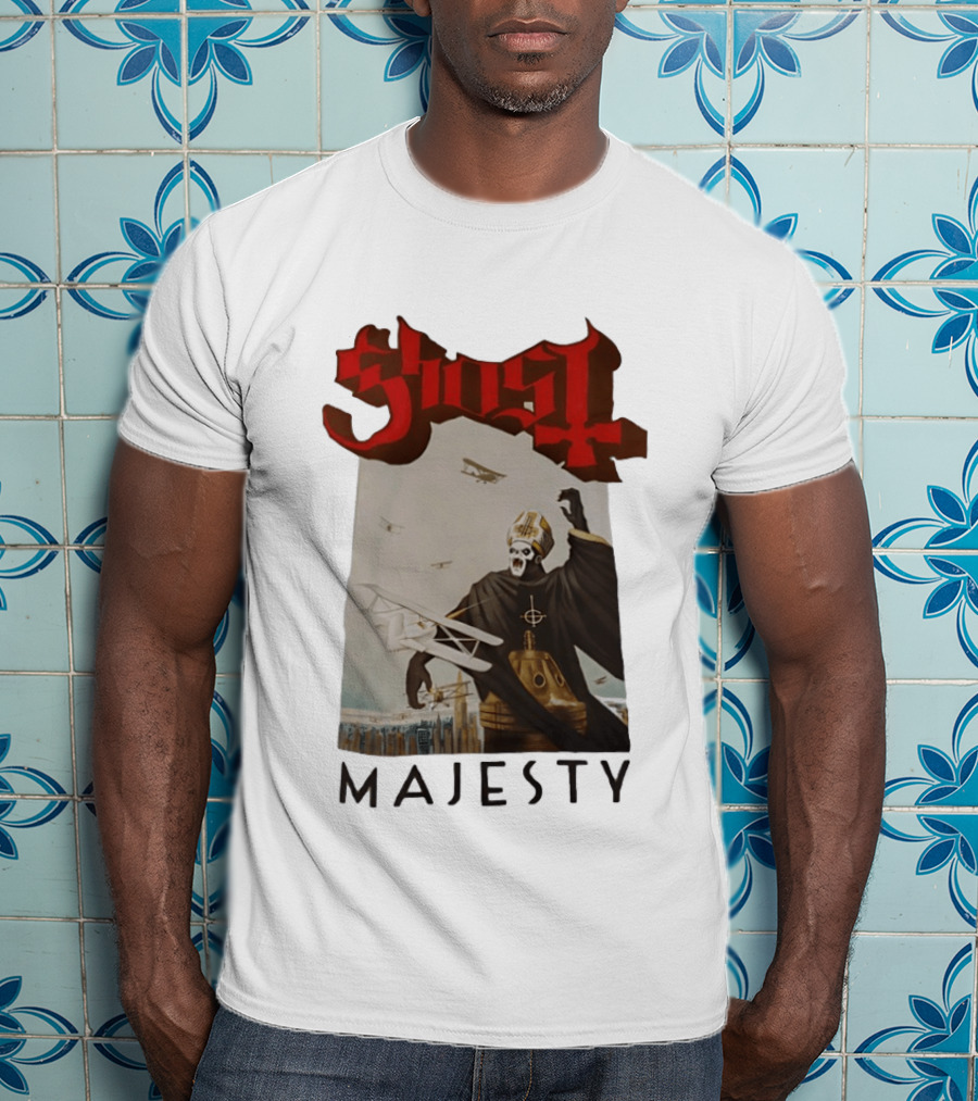 Ghost Papa Emeritus Planes Majesty T-Shirt