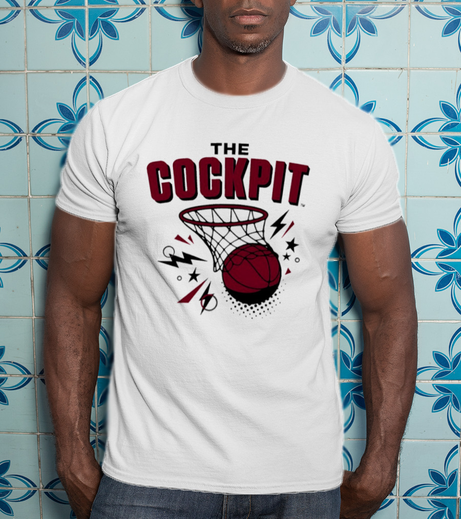 The Cockpit South Carolina Gamecocks Basketball Hoop Thunder T-Shirt