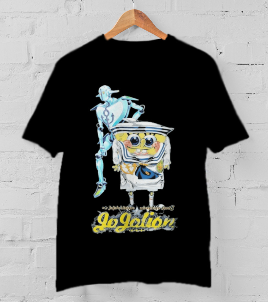 JoJolion SpongeBob Crossover With Robotic T-Shirt