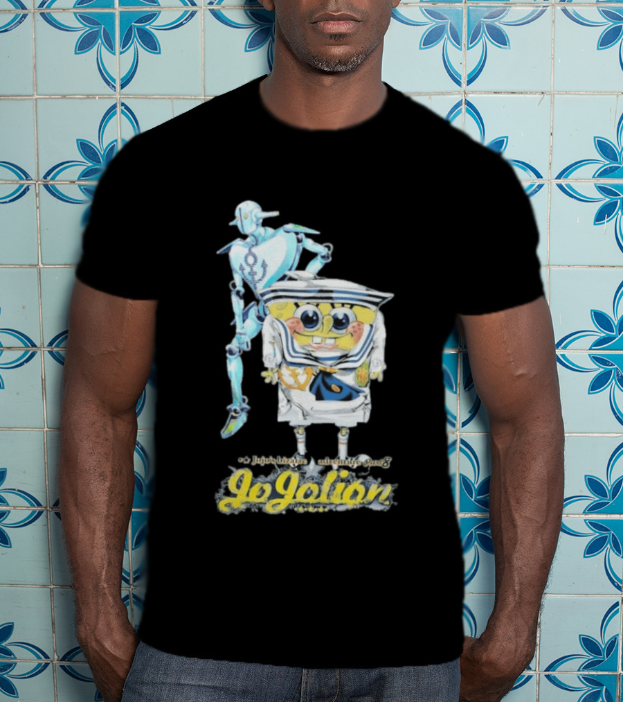 JoJolion SpongeBob Crossover With Robotic T-Shirt