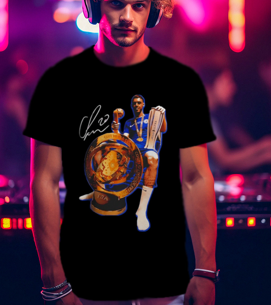 Cole Palmer Club World Cup FIFA Trophy Celebration T-Shirt