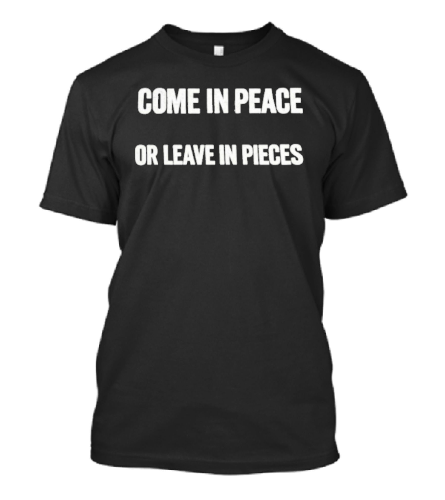 Come In Peace Or Leave In Pieces T-Shirt