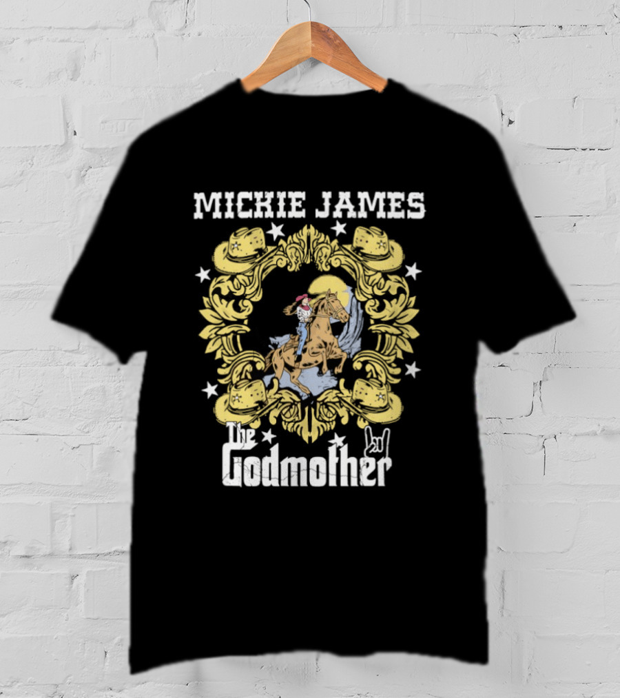 Cowgirl Mickie James The Godmother Riding Horse T-Shirt
