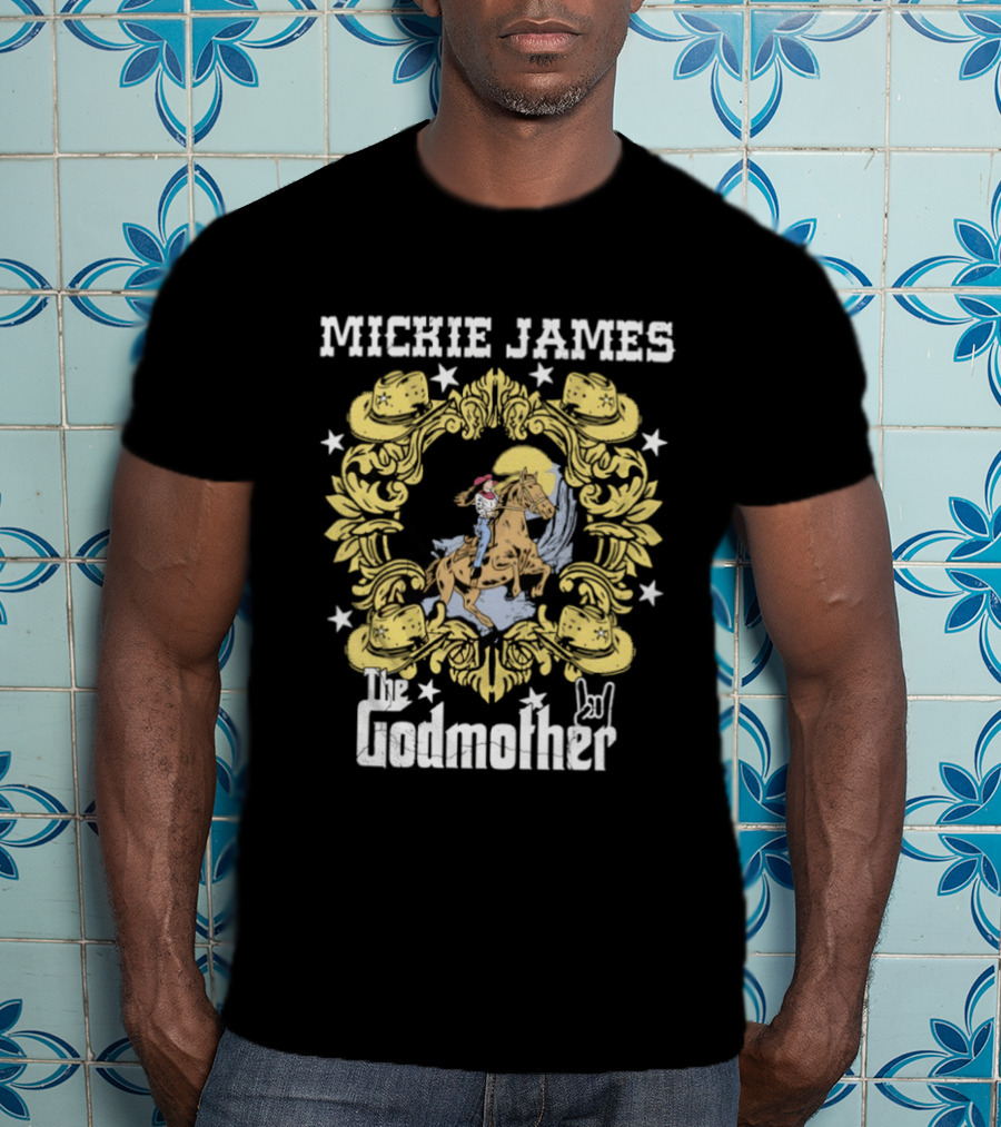 Cowgirl Mickie James The Godmother Riding Horse T-Shirt