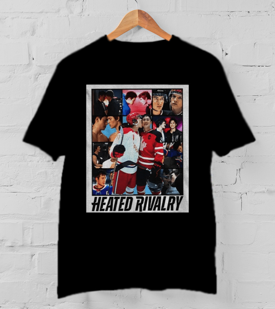Ilya Rozanov Shane Hollander Heated Rivalry Hockey Collage Fan T-Shirt