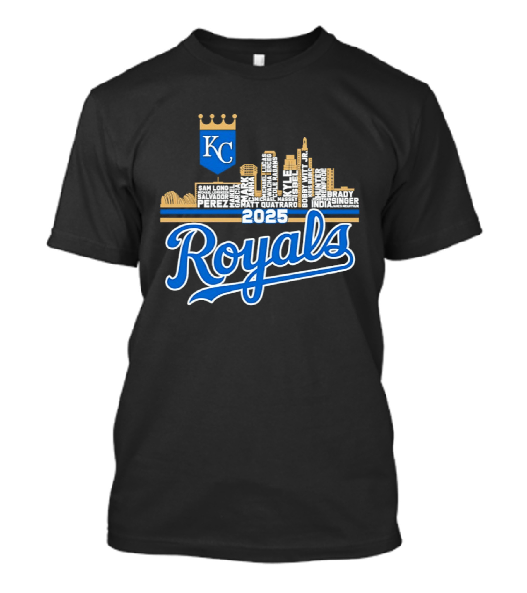 Kansas City Royals 2025 KC Skyline Royals T-Shirt