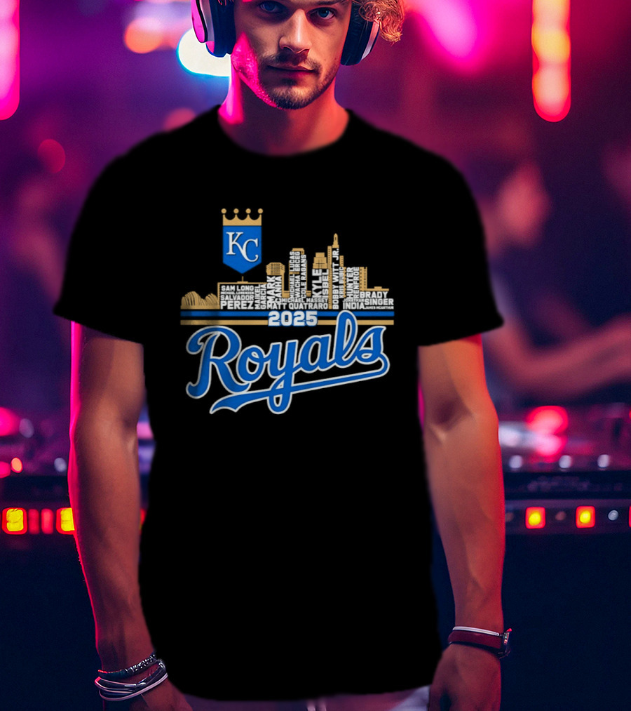Kansas City Royals 2025 KC Skyline Royals T-Shirt
