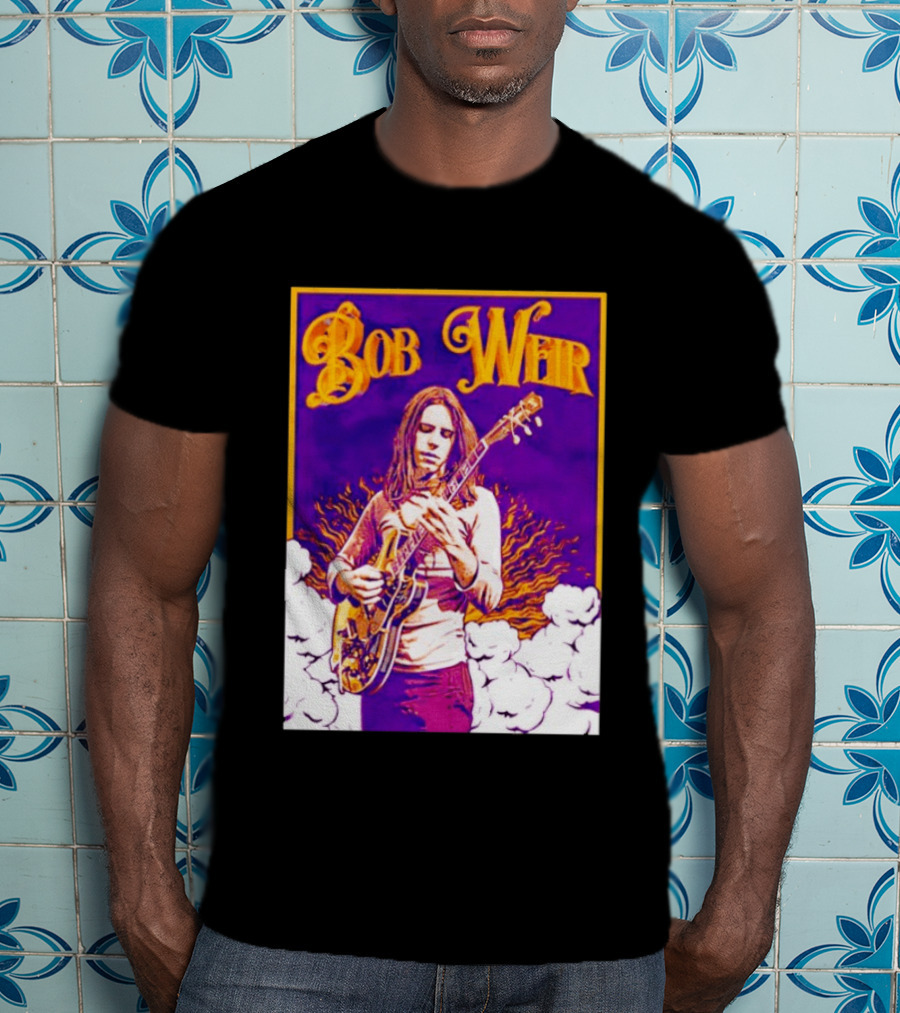 Bob Weir 1947 2026 Psychedelic Tribute Art With Guitar T-Shirt