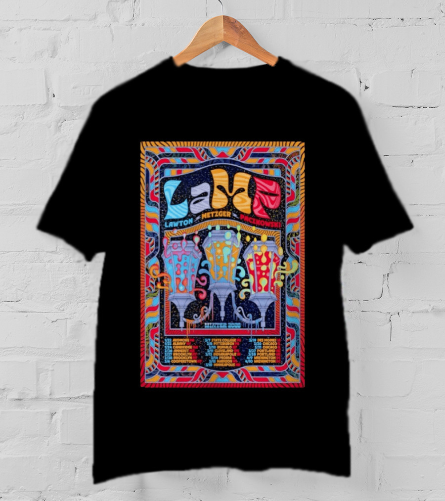Lamp Winter 2026 Tour Lawton Metzger Paczkowski Cities T-Shirt