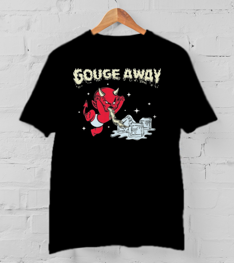 Gouge Away Hot Stuff Red Devil Melting Ice Cubes T-Shirt
