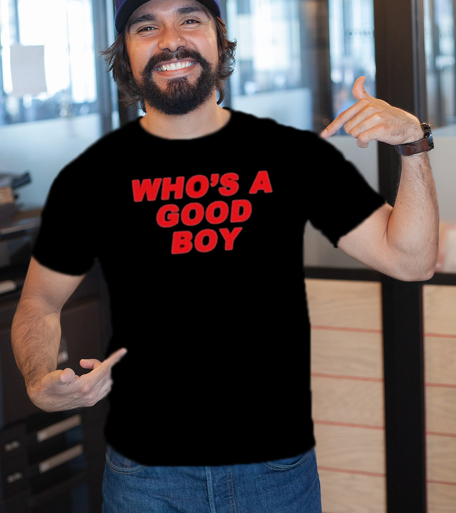 Paigey Who's A Good Boy Red T-Shirt