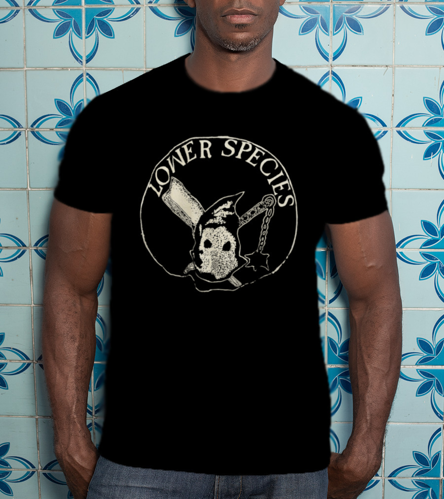 Lower Species Skull With Bat And Chain T-Shirt