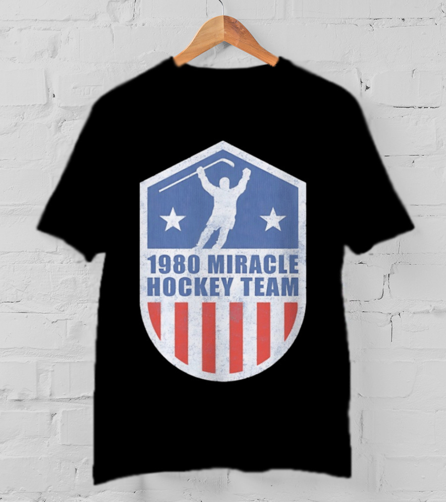 1980 Miracle Hockey Team USA Victory Stars And Stripes T-Shirt