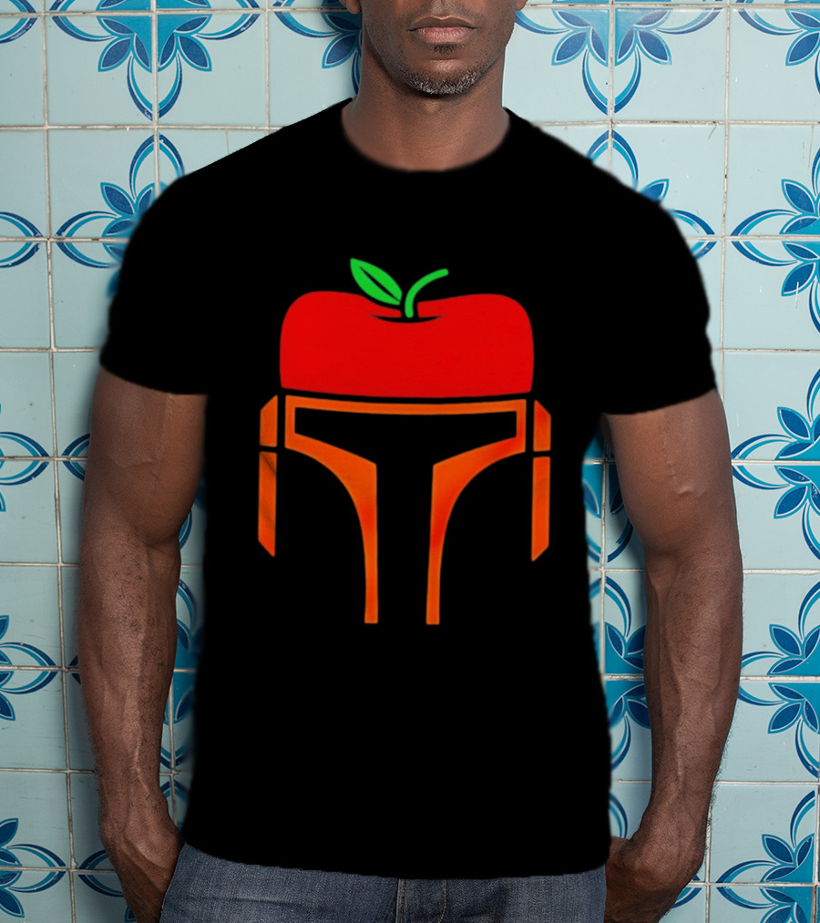 Bounty Hunter Helmet Apple Fusion T-Shirt