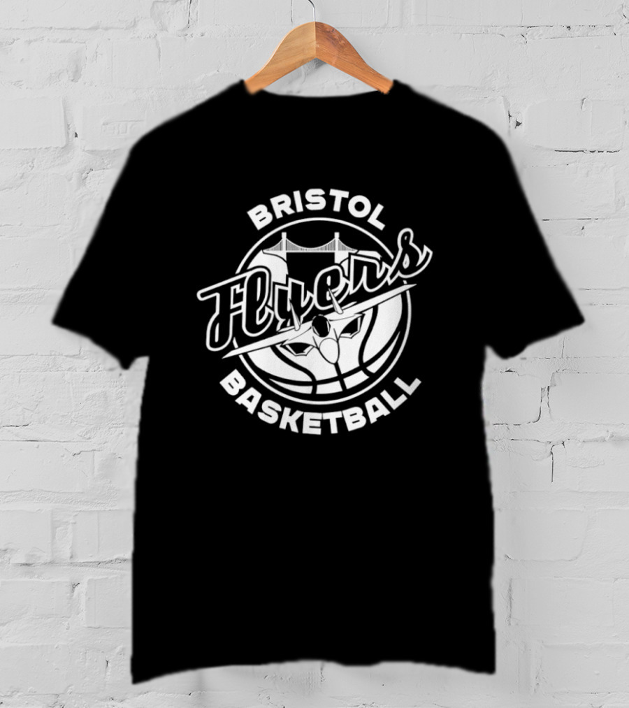 Bristol Flyers Basketball Team Logo Circle T-Shirt