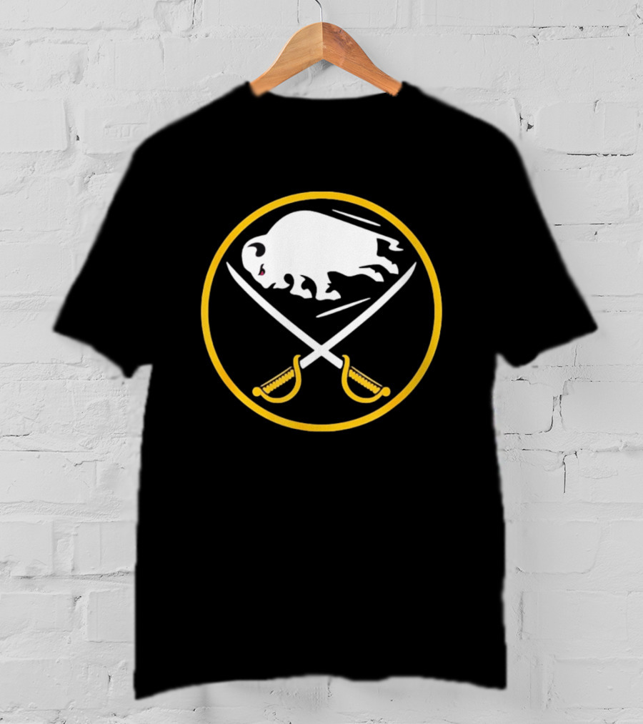 Buffalo Bills Sabres Crossed Swords Royal T-Shirt