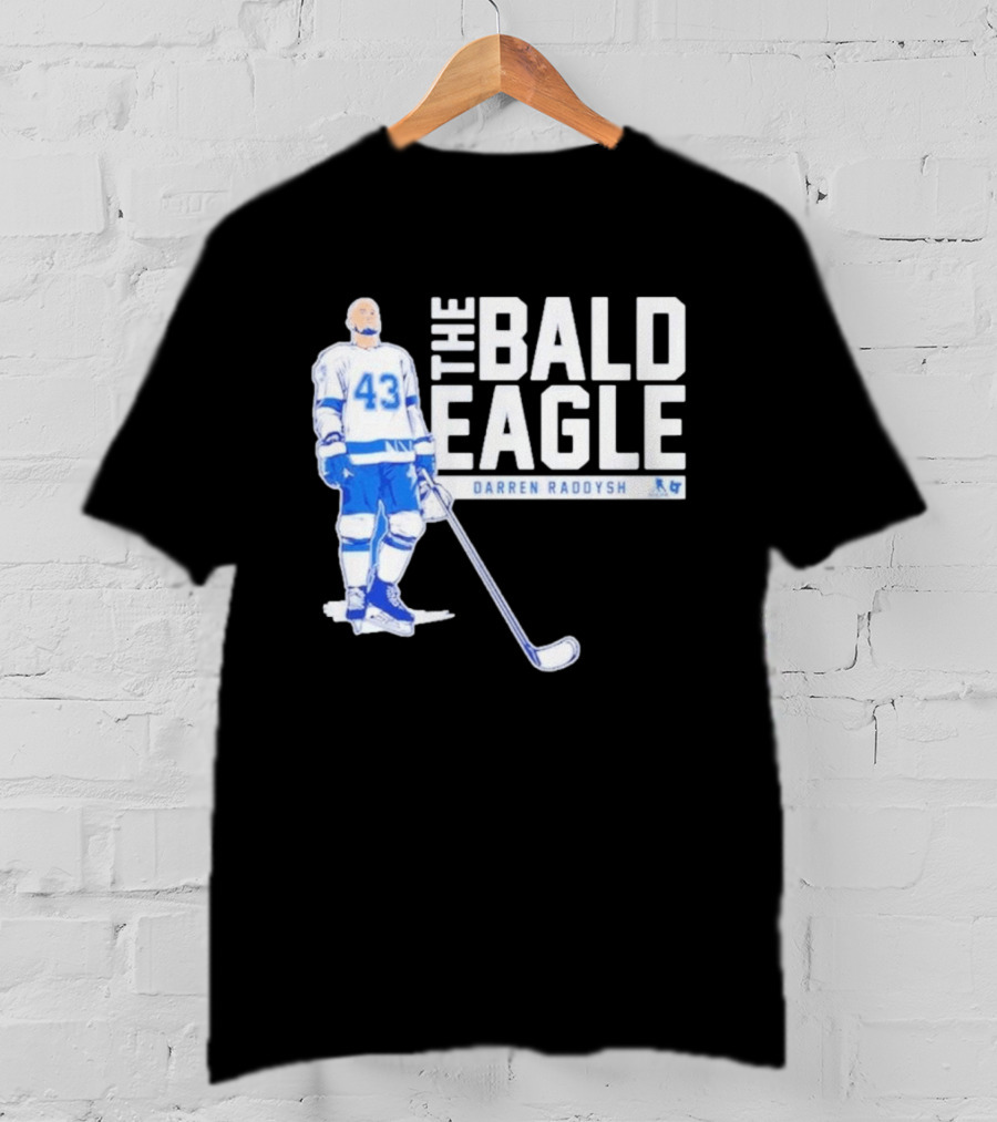 Darren Raddysh The Bald Eagle Number 43 Hockey Player T-Shirt