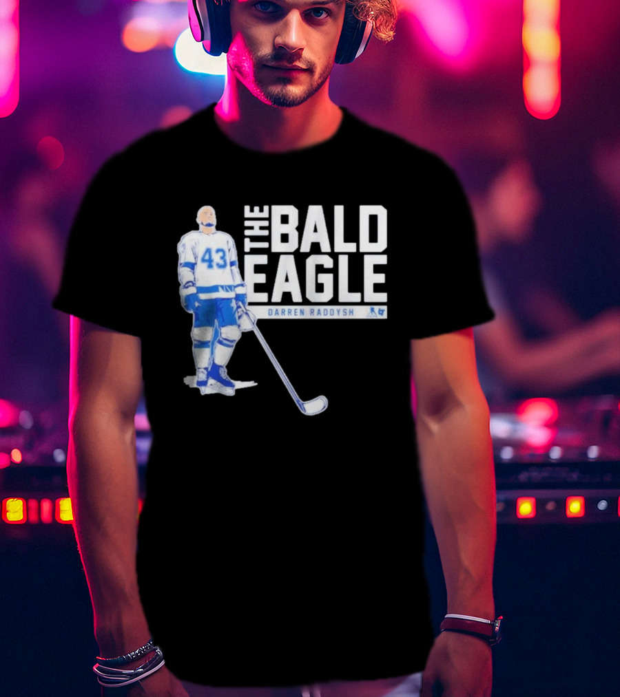 Darren Raddysh The Bald Eagle Number 43 Hockey Player T-Shirt