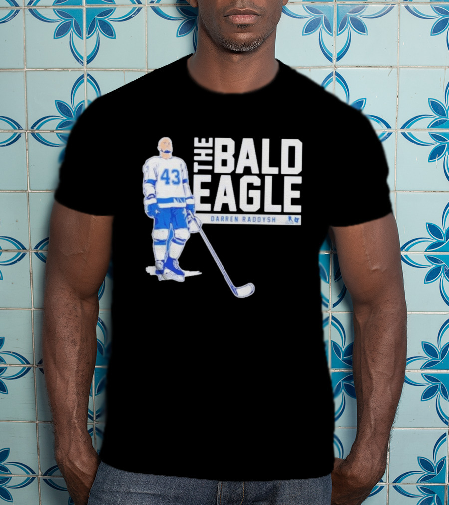 Darren Raddysh The Bald Eagle Number 43 Hockey Player T-Shirt