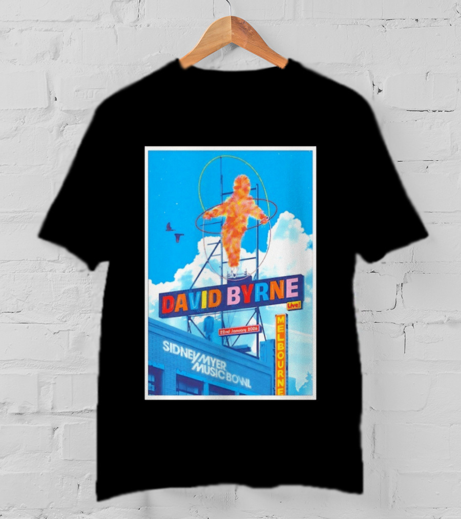 David Byrne Live Melbourne Sidney Myer Music Bowl January 22 2026 T-Shirt