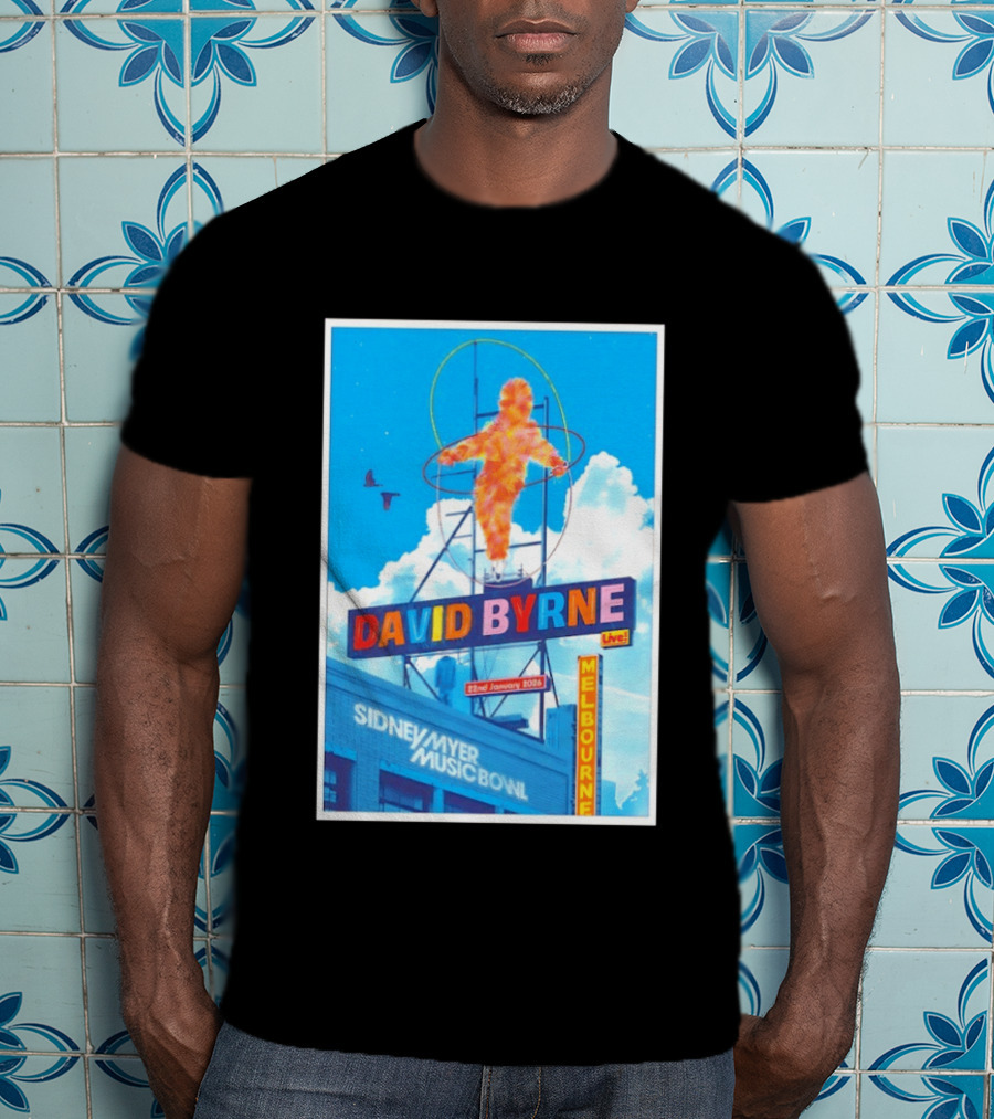 David Byrne Live Melbourne Sidney Myer Music Bowl January 22 2026 T-Shirt