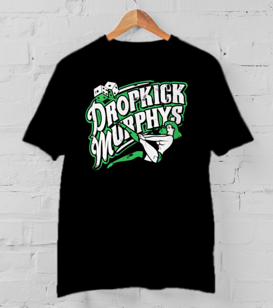 Dropkick Murphys Band Pin Up Girl With Dice T-Shirt