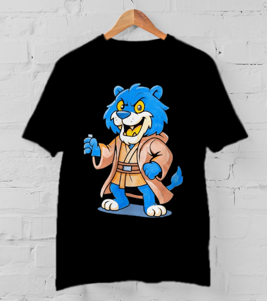 Star Wars Jedi Lion Wearing Robe New York Islanders Hockey T-Shirt